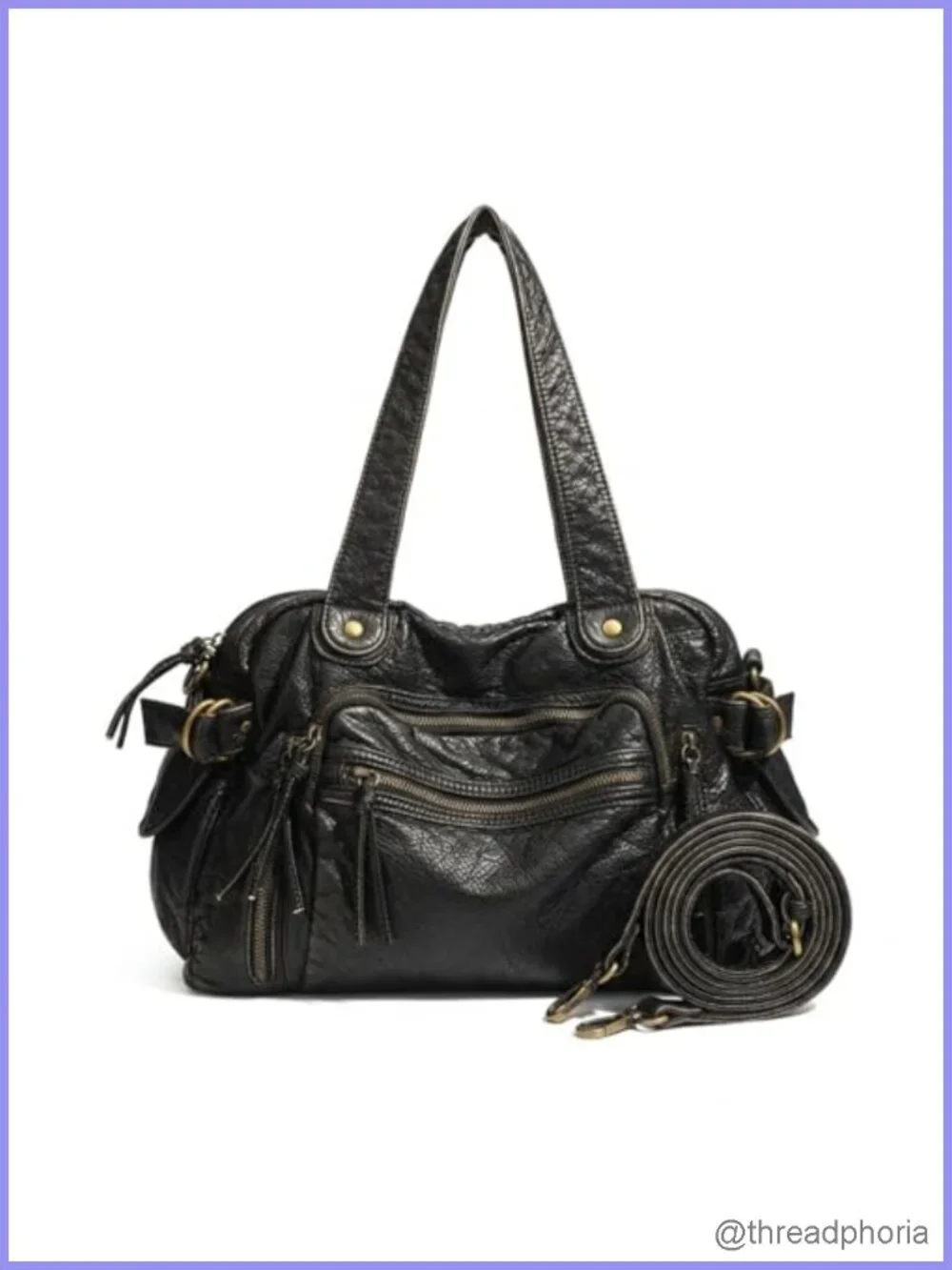 Large Tote Hobo Bag Women PU Leather Shoulder Crossbody Y2K Vintage
